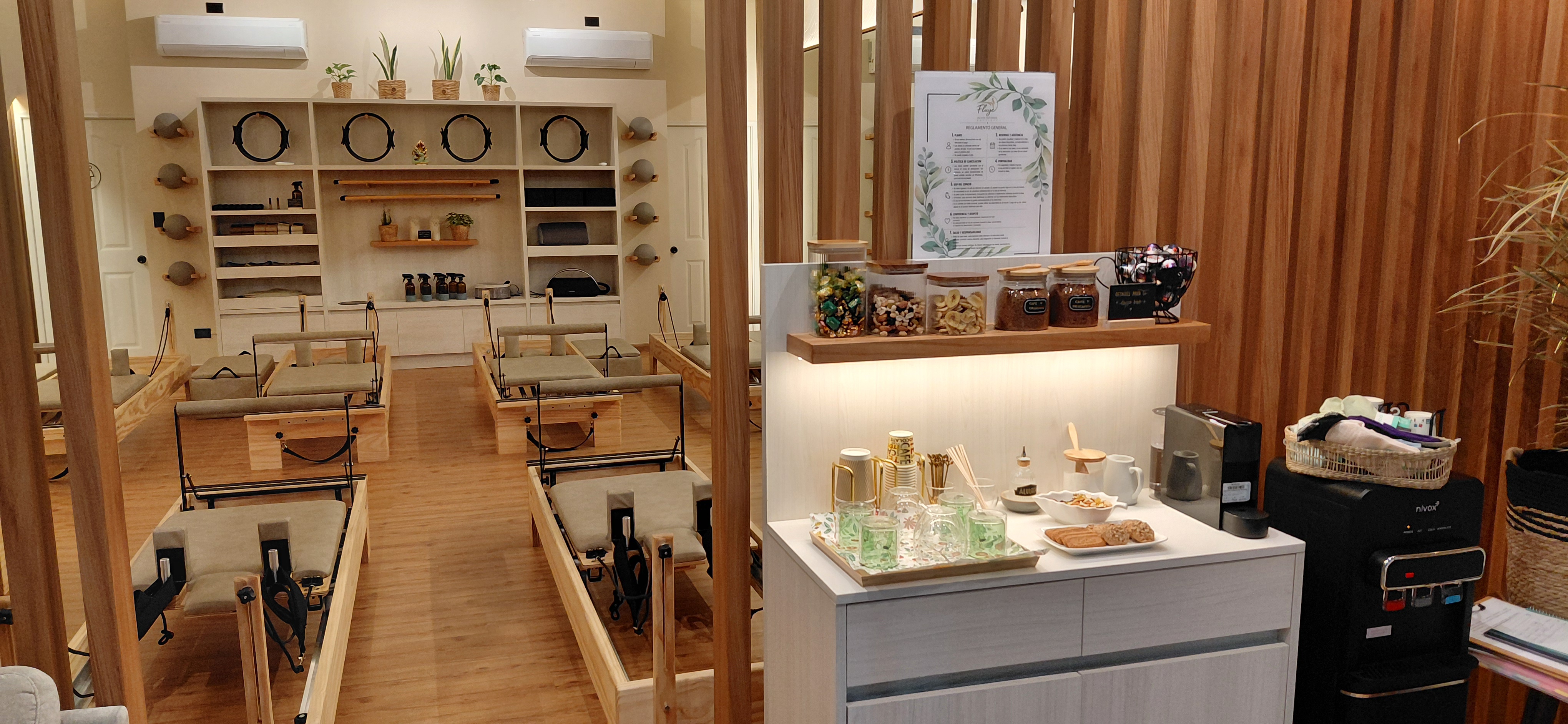 Ambiente boutique Fluye Pilates